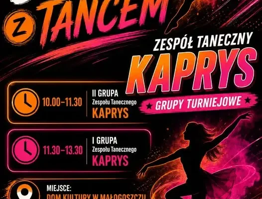 Sobotnie warsztaty taneczne w Małogoszczu – Kaprys zaprasza