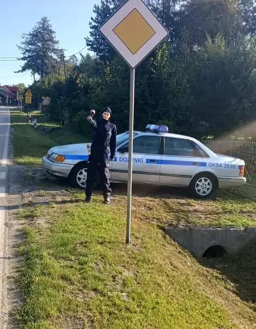 Policja na dożynkach w Oksie? To tylko inscenizacja!