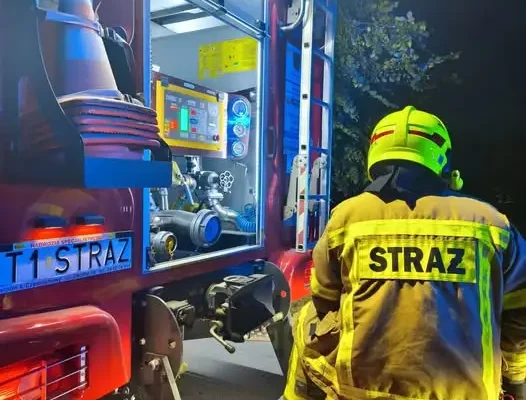 Pożar w Rembieszycach – interwencja strażaków z Małogoszcza