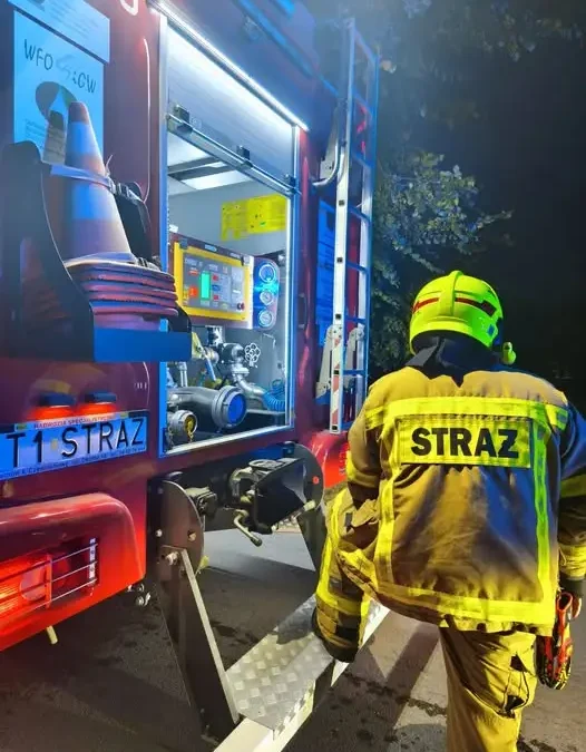 Pożar w Rembieszycach – interwencja strażaków z Małogoszcza