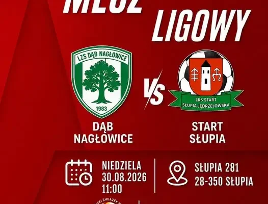 Start Słupia rozpoczyna sezon ligowy meczem z Dębem Nagłowice