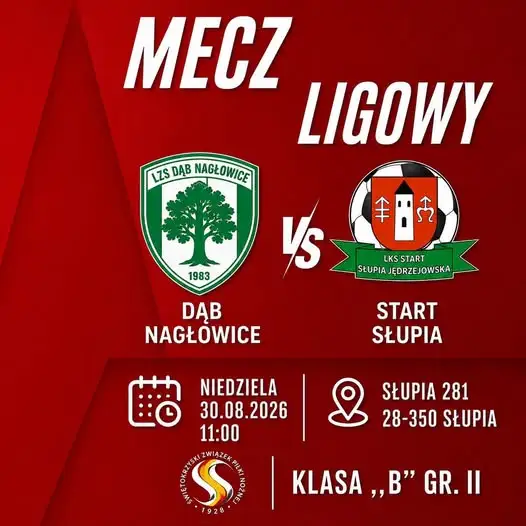 Start Słupia rozpoczyna sezon ligowy meczem z Dębem Nagłowice
