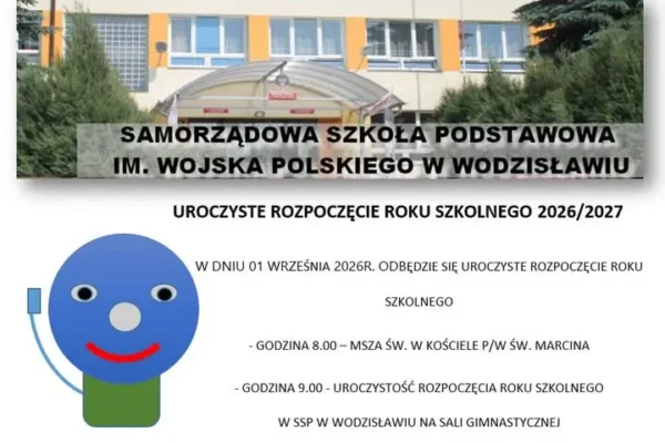 Rozpoczęcie roku szkolnego 2026/2027 w Wodzisławiu – plan uroczystości