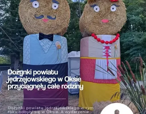 Dożynki Powiatu Jędrzejowskiego w Oksie – święto plonów z mszą i korowodem