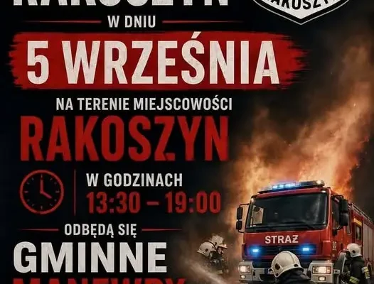 Ćwiczenia OSP w gminie Nagłowice – mieszkańcy proszeni o spokój
