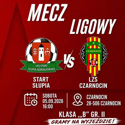 LZS Czarnocin podejmie rywali w sobotnim meczu ligowym