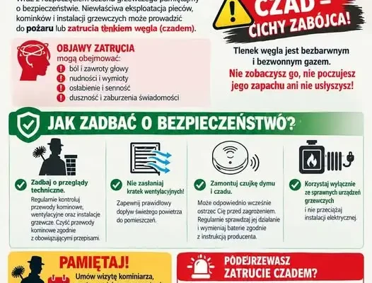 Sezon grzewczy 2026/2027: czad i pożary zagrożeniem. Jak bezpiecznie ogrzewać dom?