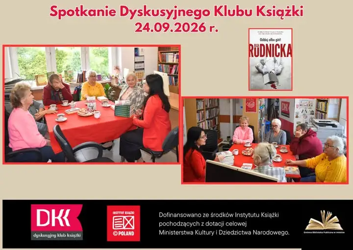 Powakacyjne spotkanie Dyskusyjnego Klubu Książki w Imielnie