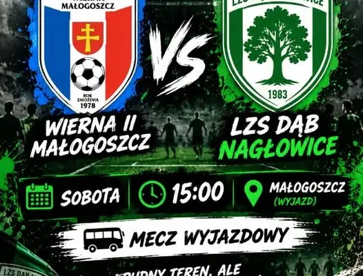 Dąb zagra na wyjeździe z Wierną II Małogoszcz. Kibice liczą na kolejne punkty