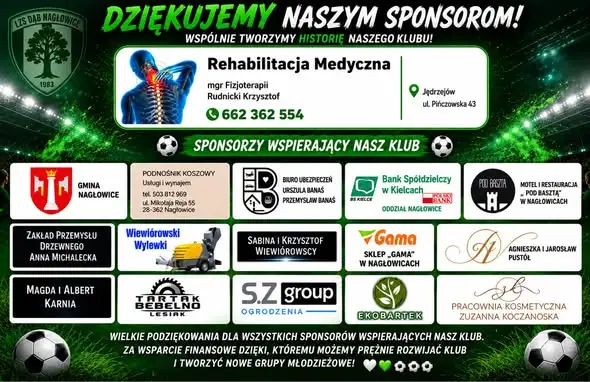 Dąb Nagłowice zagra z AKS 1947 II Busko-Zdrój. Kolejny mecz B Klasy już w niedzielę