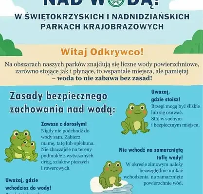 Bezpieczeństwo nad wodą w parkach krajobrazowych Gór Świętokrzyskich