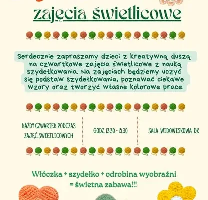 Małogoszcz: ruszają czwartkowe zajęcia z szydełkowania dla dzieci