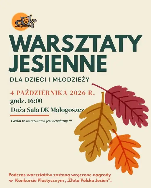 Jesienne warsztaty w Małogoszczu – twórcza sobota dla dzieci i młodzieży