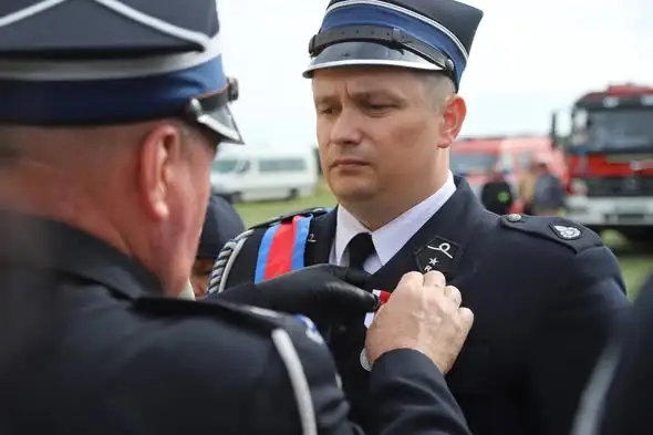 Jubileusz 100-lecia OSP Złotniki. Druhowie z Małogoszcza z medalami