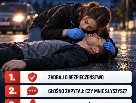 Pierwsza pomoc od OSP Małogoszcz: jak sprawdzić przytomność i oddech?