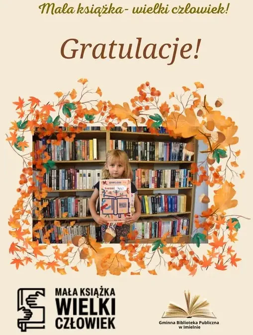 Mała książka – wielki człowiek: akcja czytelnicza w bibliotece w Imielnie trwa