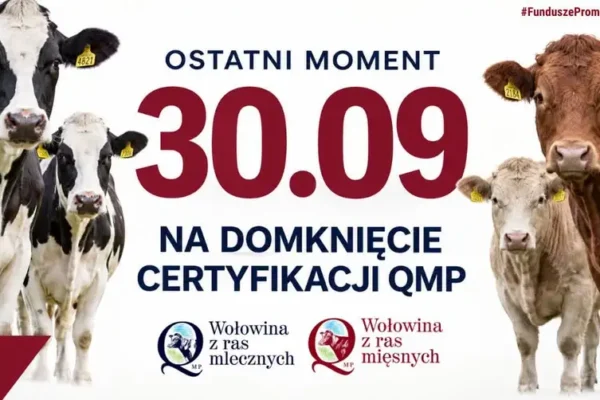 Certyfikat QMP – rolnicy mają czas tylko do 30 września