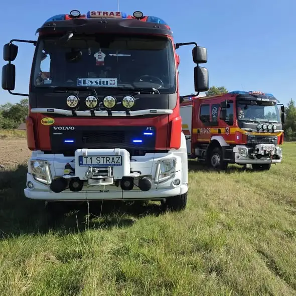 Pożar nieużytków w Leśnicy. Interweniowały dwa zastępy OSP