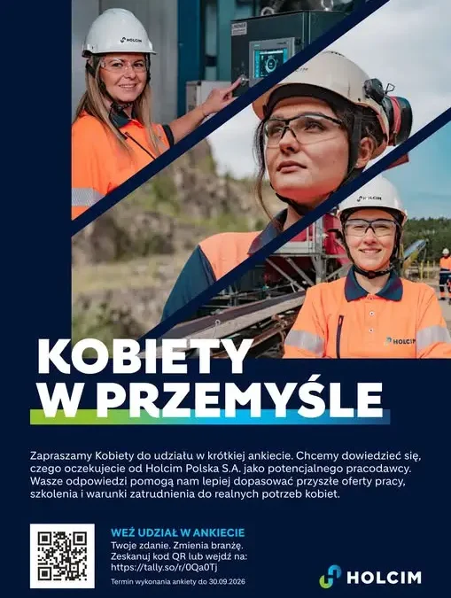 Holcim Polska pyta kobiety o rynek pracy. Ankieta tylko do 30 września