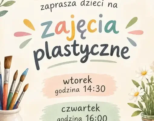 Dom Kultury w Małogoszczy zaprasza dzieci na zajęcia plastyczne