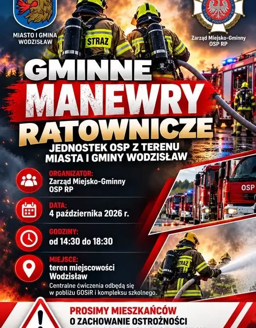 Manewry ratownicze OSP w Wodzisławiu – 4 października 2026