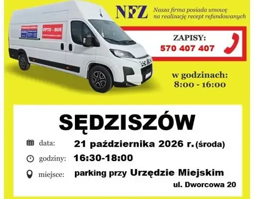 Bezpłatne badanie wzroku w Sędziszowie – 21 października 2026