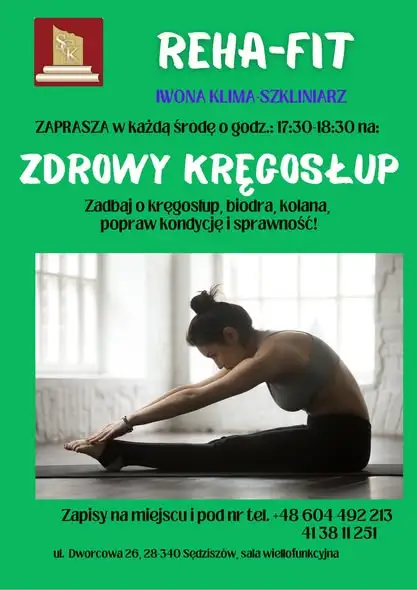 Zajęcia „Zadbaj o kręgosłup” w Sędziszowie – start już w środę