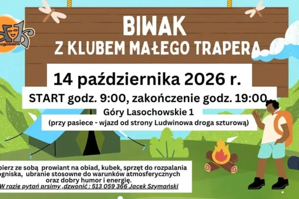 Biwak z Klubem Małego Trapera w Górze Lasochowskiej – 14 października