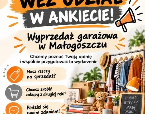 Małogoszcz: Dom Kultury pyta mieszkańców o wyprzedaż garażową