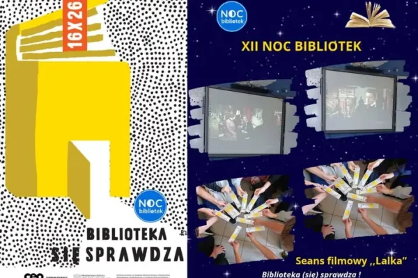 Noc Bibliotek w Imielnie: uczniowie z Motkowic obejrzeli „Lalkę”
